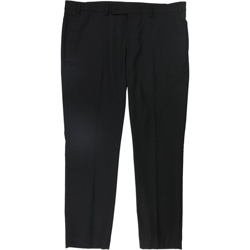 Calvin Klein Mens Solid Straight Leg Slacks Dress Pants, NWT
